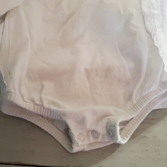 Carter's White Bodysuit Dress 9 Month - Picture 3 of 6